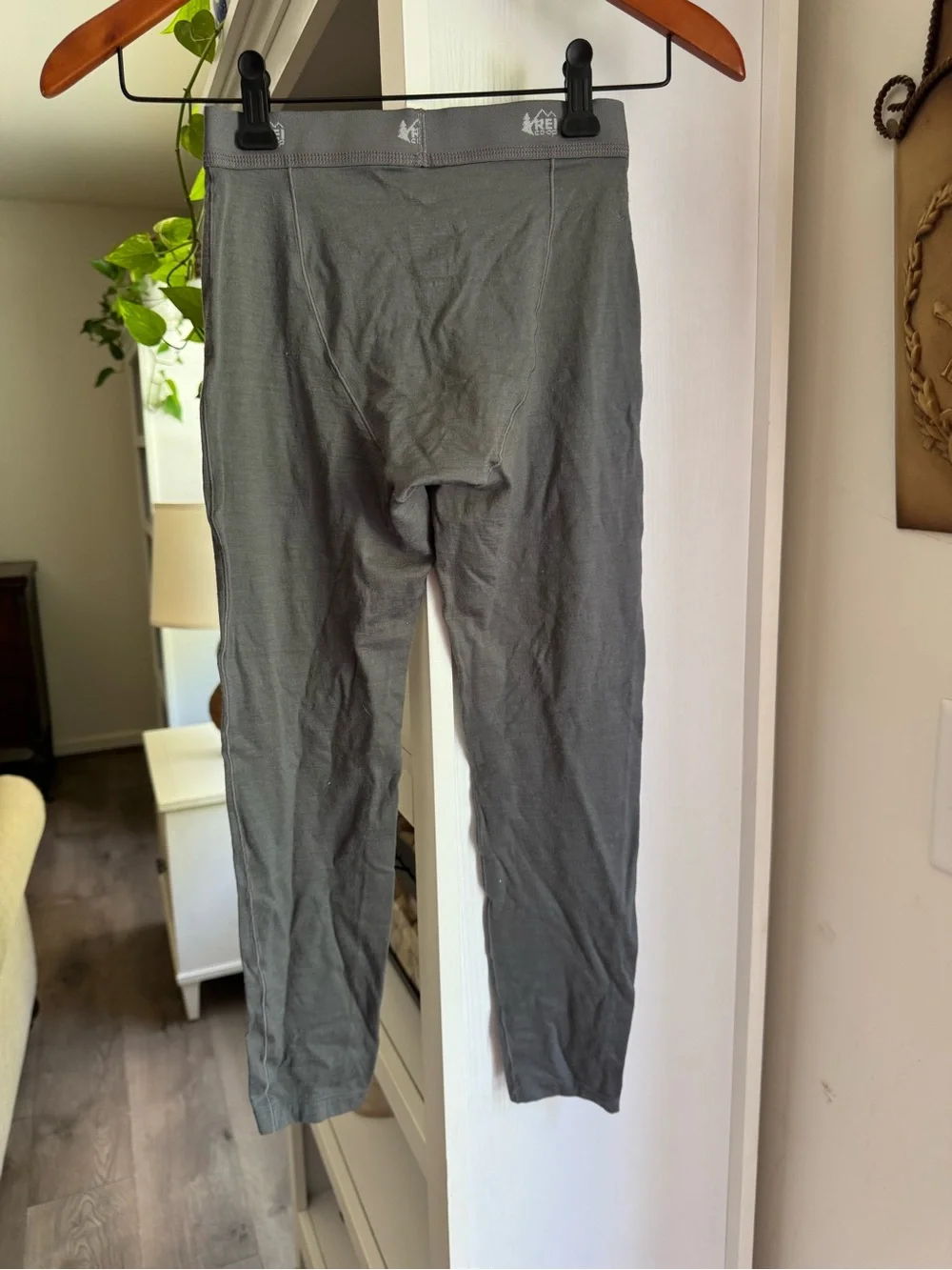 REI Kids Gray Merino Wool Base Layer Pants